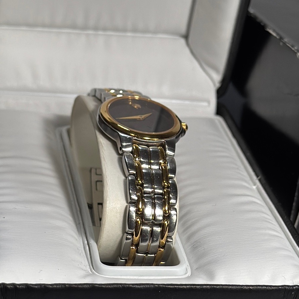 Movado Museum Ladies Two Tone Watch-Vintage - Picture 12 of 12